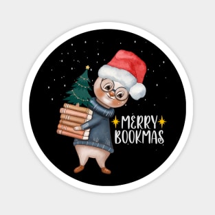 Merry bookmas Magnet